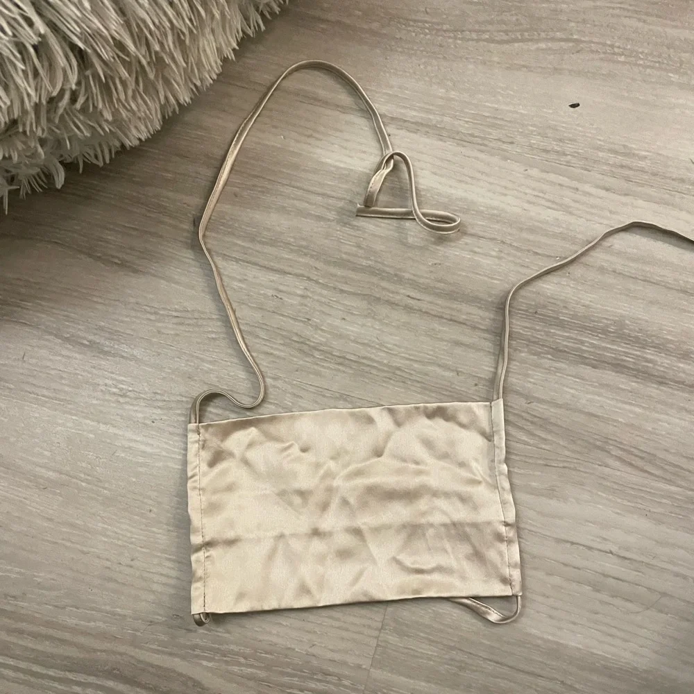 NWOT KES NYC cream silk face mask